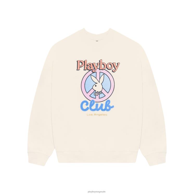 Playboy bein kvinner smile klubbgenser med rund hals klær 24X2X1078