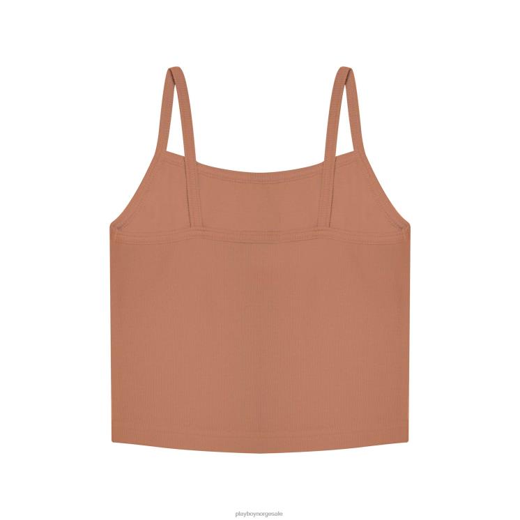 Playboy bever pels kvinner bunny hjerte bundet cami topp klær 24X2X1040