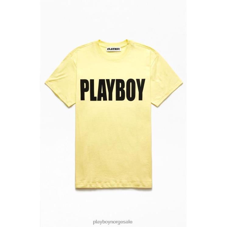 Playboy gul menn effekt t-skjorte klær 24X2X301