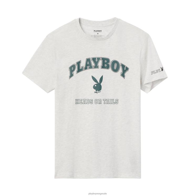 Playboy havregryn menn heads eller tails t-skjorte klær 24X2X306