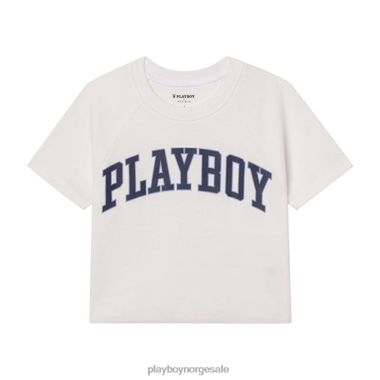 Playboy knallhvitt/marineakademiet kvinner klassisk raglan baby t-skjorte klær 24X2X1009