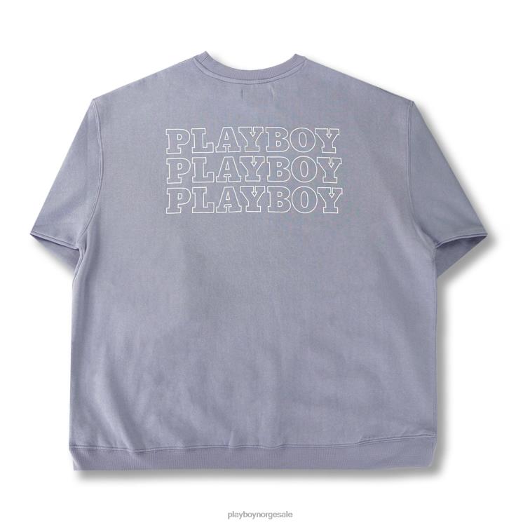 Playboy lavendel kvinner masthead genser med rund hals klær 24X2X1106