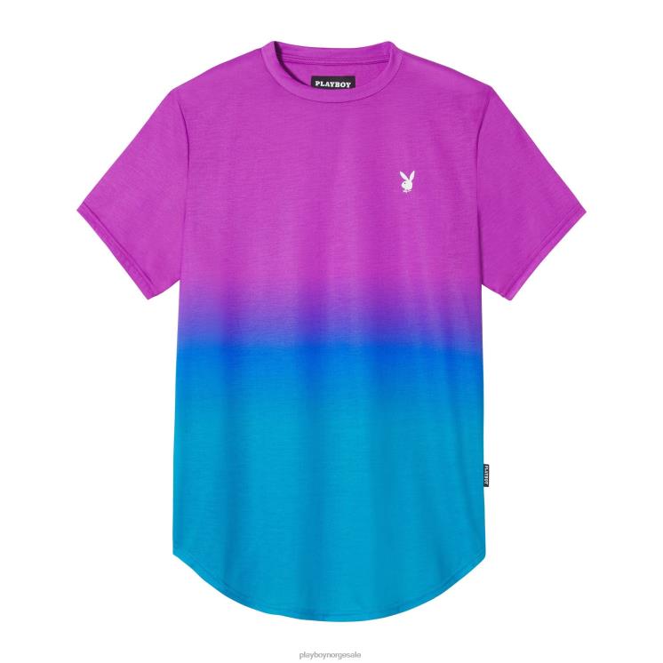 Playboy lilla kaktusblomst menn gradient t-skjorte klær 24X2X333