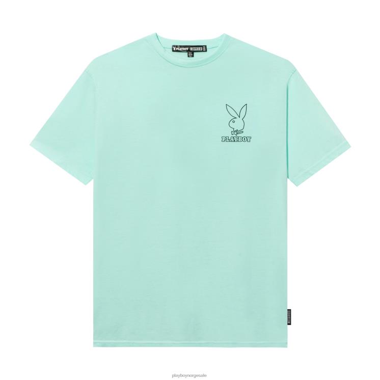 Playboy mynte menn oversized t-skjorte med logo klær 24X2X192