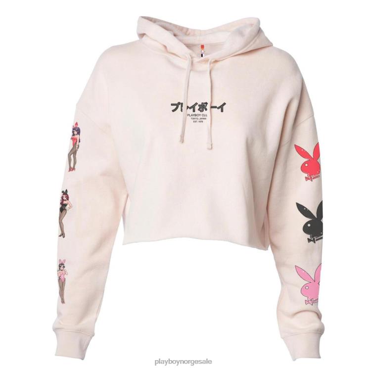Playboy opprinnelig kvinner tokyo club bunny cropped hettegenser blush klær 24X2X1066