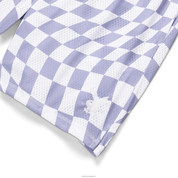Playboy opprinnelig menn bølgete rutete basketballshorts klær 24X2X608