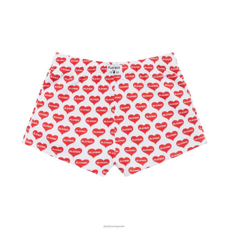 Playboy rød Hvit kvinner heart lounge boxershorts klær 24X2X1264