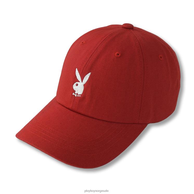 Playboy rød menn justerbar lue med logo med kaninhode tilbehør 24X2X708
