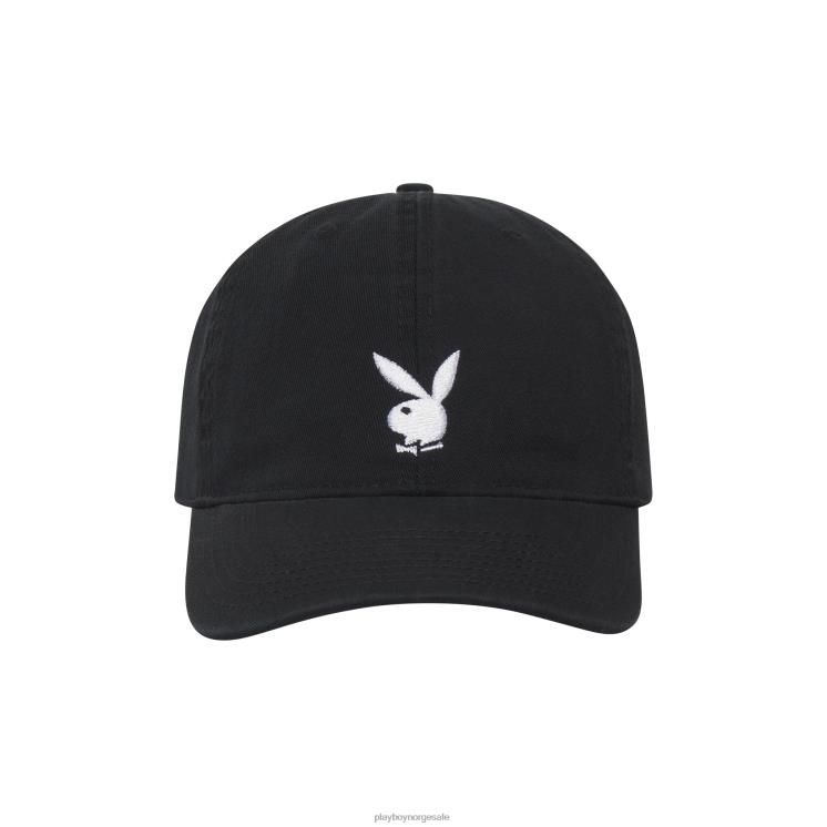 Playboy svart menn justerbar lue med logo med kaninhode tilbehør 24X2X778