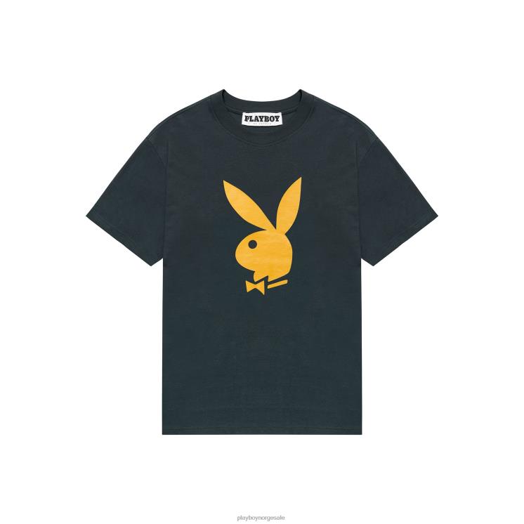 Playboy svart menn kortermet t-skjorte med kaninhode klær 24X2X183