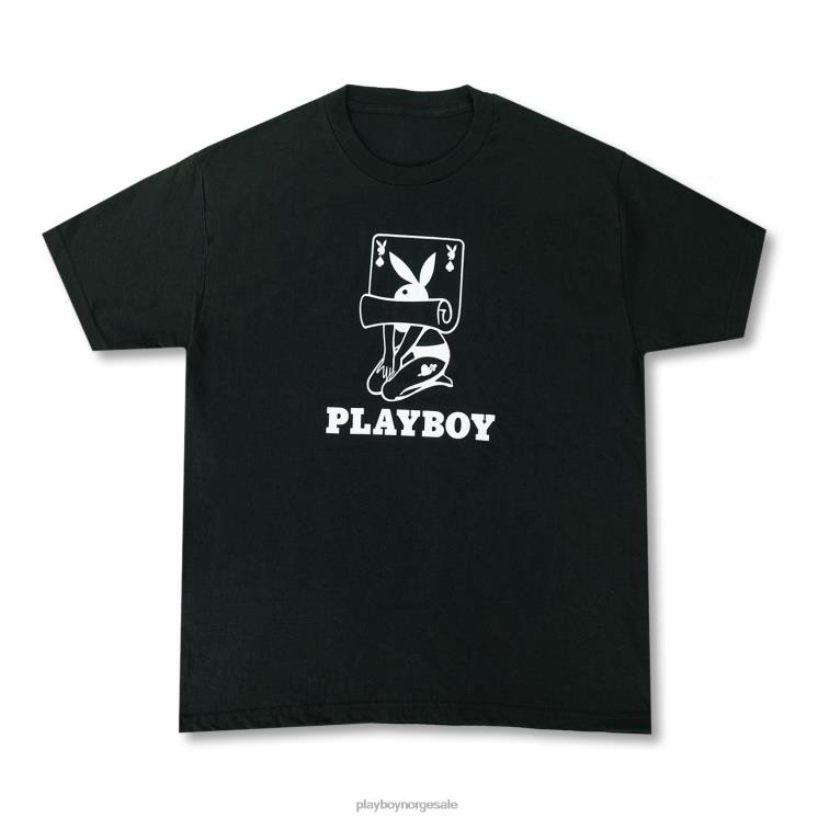 Playboy svart menn rullende kort-t-skjorte klær 24X2X93