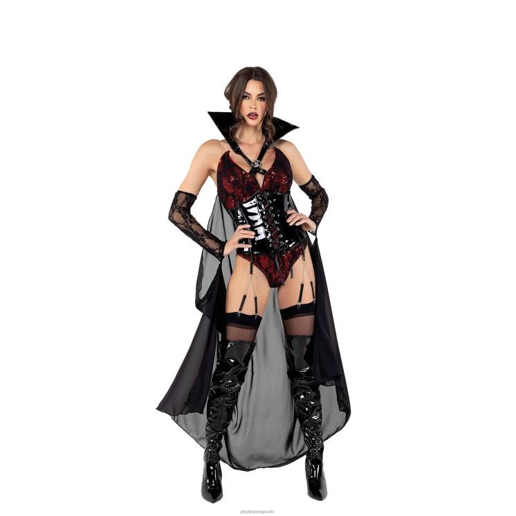 Playboy svart rød kvinner vampyr - 2 stk sett klær 24X2X1365
