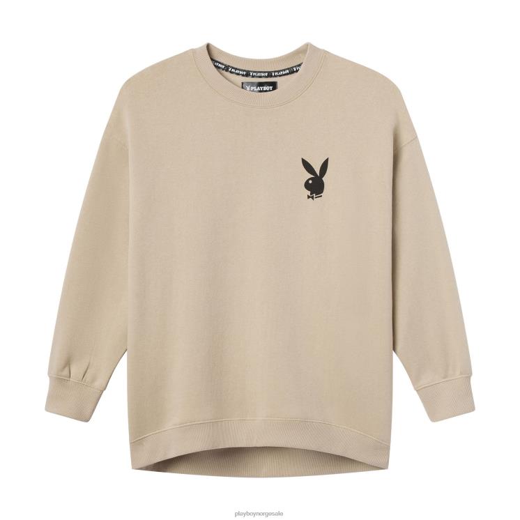 Playboy tan kvinner masthead genser med rund hals klær 24X2X1105