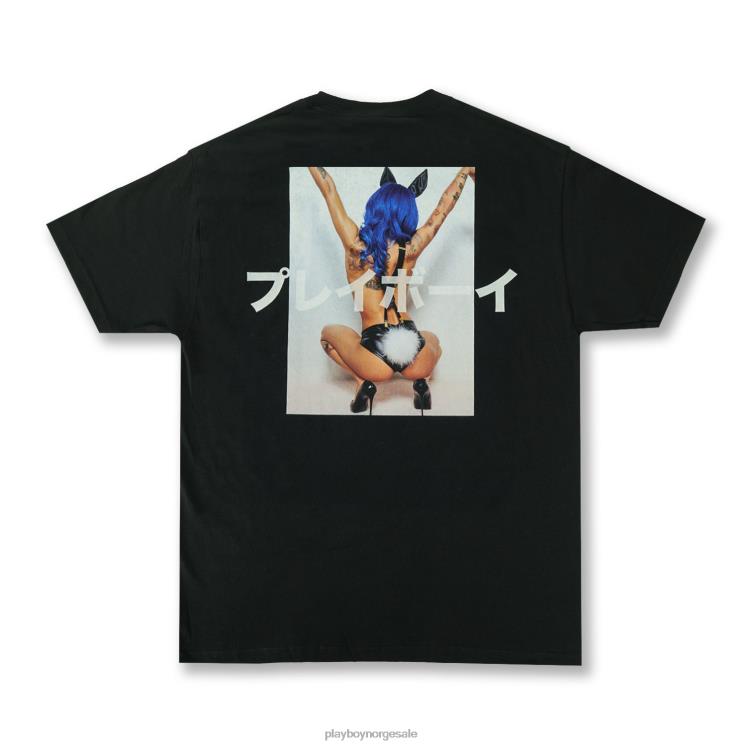 Playboy x Coi Leray svart menn kanji tee klær 24X2X326