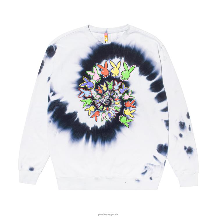 Playboy x Color Bars opprinnelig menn spiral tie-dye crewneck klær 24X2X467