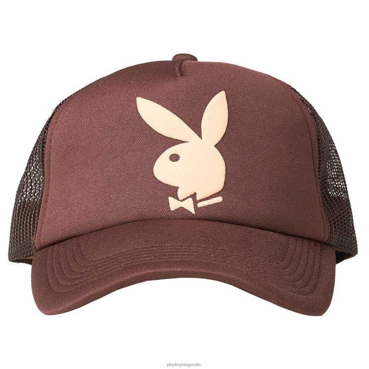 Playboy x Pleasures brun menn bunny trucker lue tilbehør 24X2X739