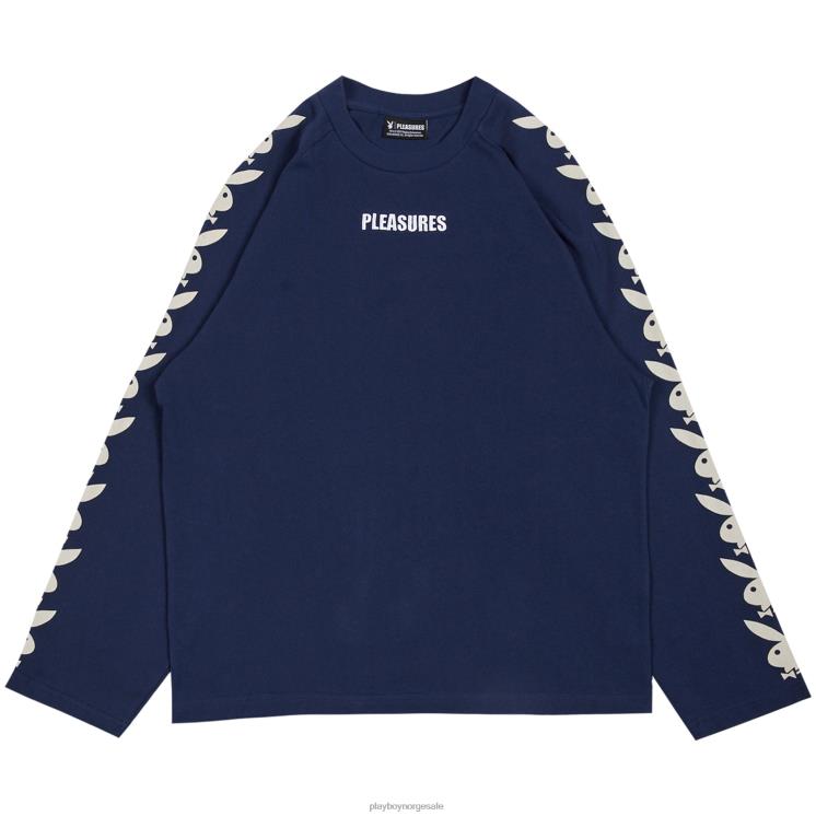 Playboy x Pleasures marinen menn kaninhode raglan lang ermet klær 24X2X177