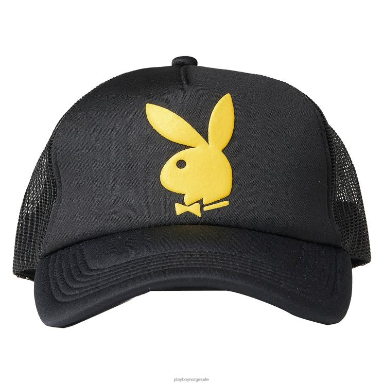 Playboy x Pleasures svart menn bunny trucker lue tilbehør 24X2X738