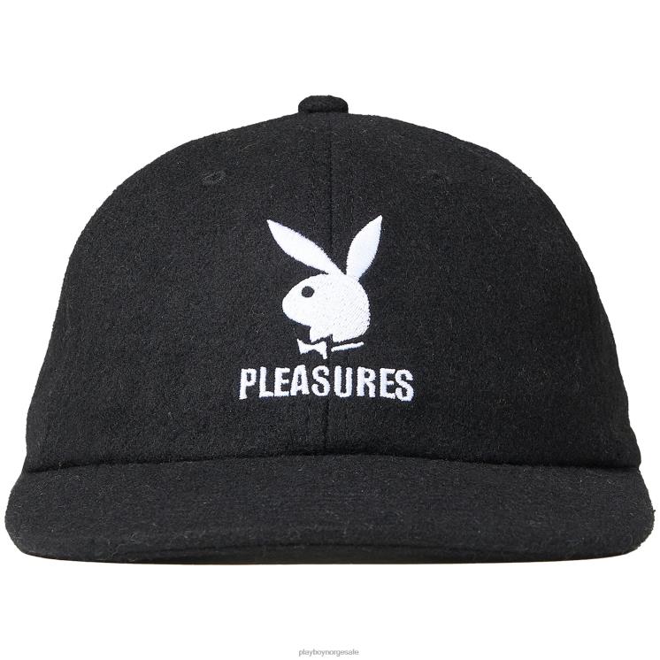 Playboy x Pleasures svart menn strapback lue i ull tilbehør 24X2X741