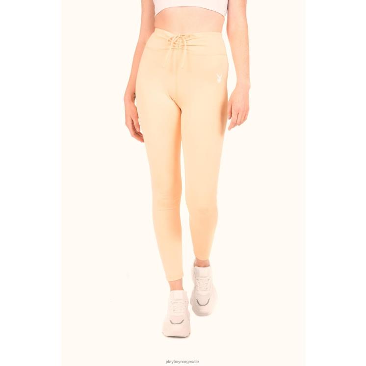 Playboy oransje kvinner aktive leggings med rynket linning klær 24X2X1325