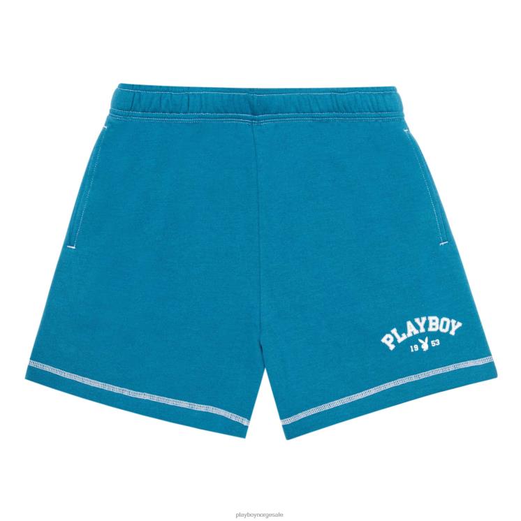 Playboy saksen blå kvinner 1953 kontrast kjæreste sweatshorts klær 24X2X1330