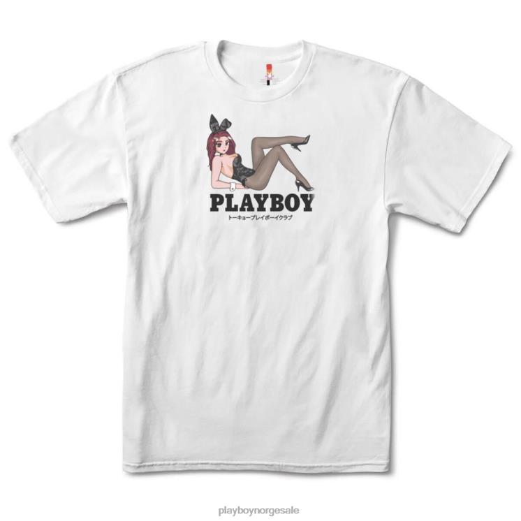 Playboy hvit menn tokyo club åpen sent t-skjorte klær 24X2X115