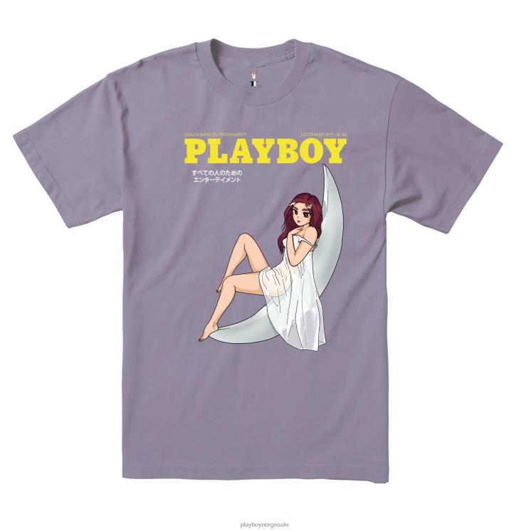 Playboy lavendel menn tokyo club månebelyst t-skjorte klær 24X2X97
