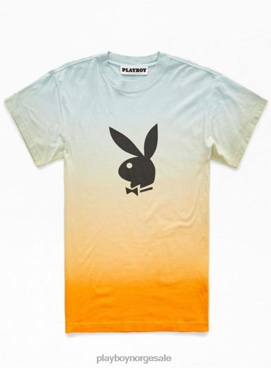 Playboy oransje menn ombre t-skjorte med kaninhode klær 24X2X331