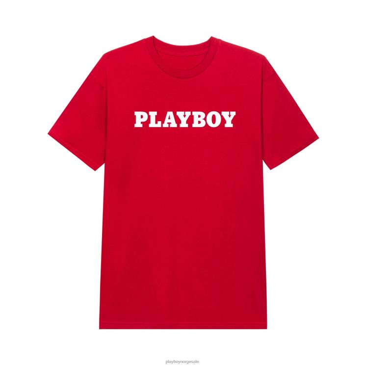Playboy rød menn masthead t-skjorte klær 24X2X81