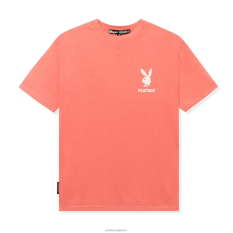 Playboy rosa menn oversized t-skjorte med logo klær 24X2X193