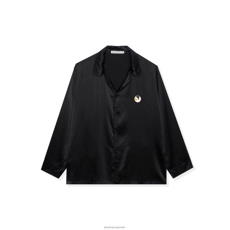 Playboy rust menn silke button down krage topp klær 24X2X269