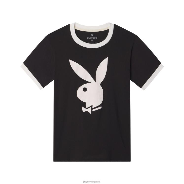 Playboy svart menn klassisk ringer t-skjorte klær 24X2X125