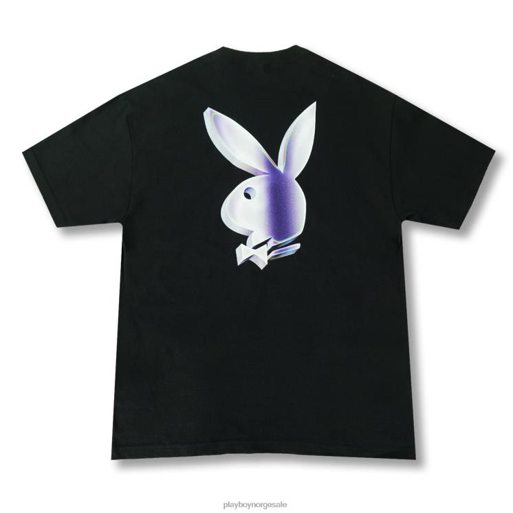 Playboy svart menn t-skjorte for kaninhode i krom klær 24X2X23