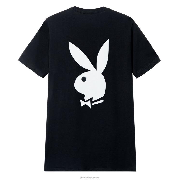 Playboy svart menn t-skjorte med logo med kaninhode klær 24X2X55