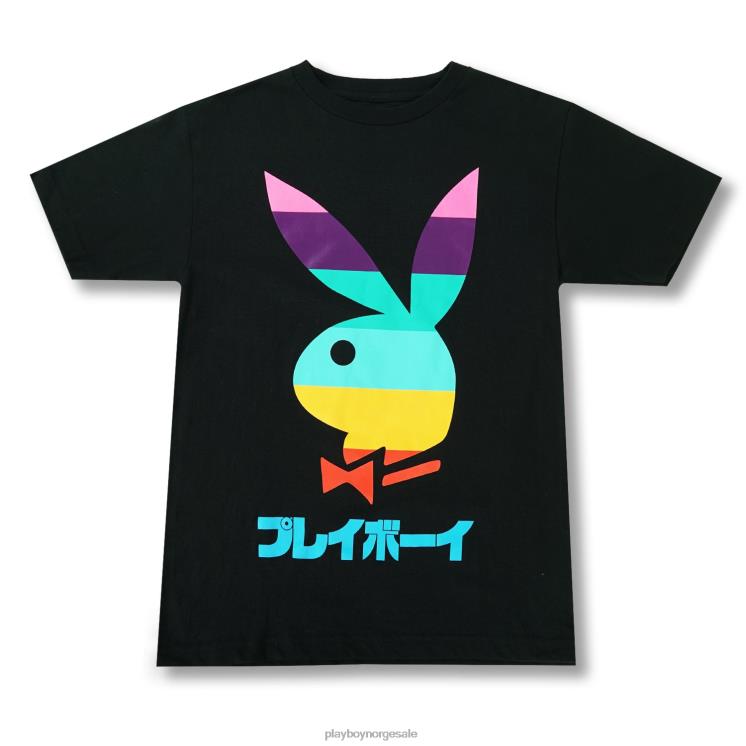 Playboy svart menn tokyo lights t-skjorte klær 24X2X24