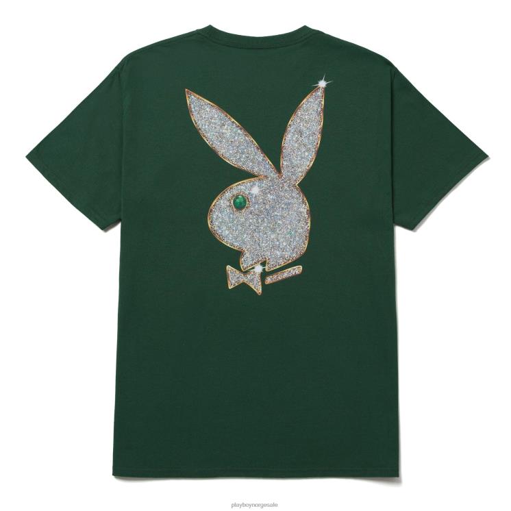 Playboy x HUF grønn menn t-skjorte med kaninhode klær 24X2X319