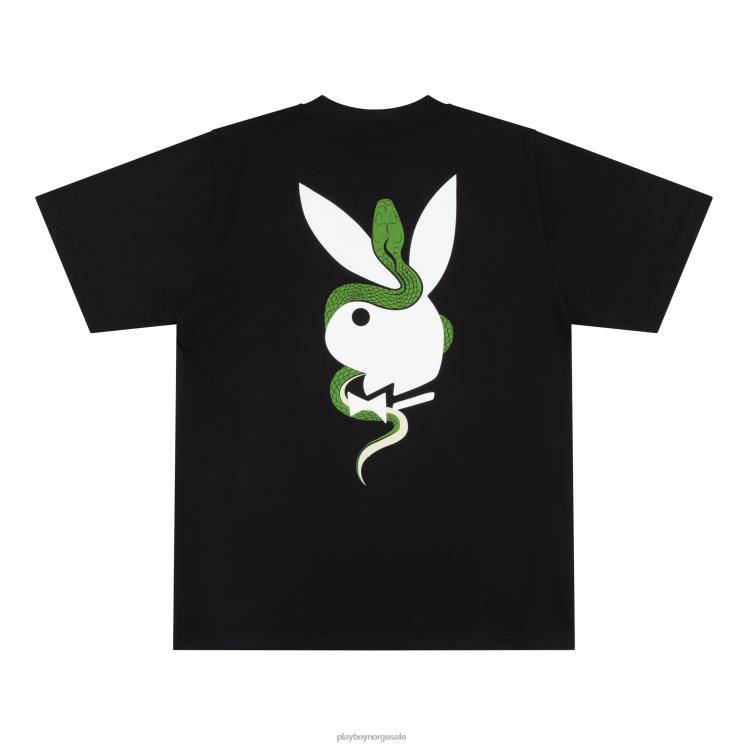 Playboy x The Great Frog svart menn T skjorte klær 24X2X194