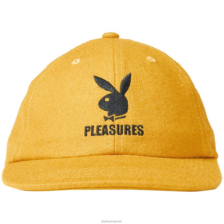 Playboy x Pleasures sennep menn strapback lue i ull tilbehør 24X2X743