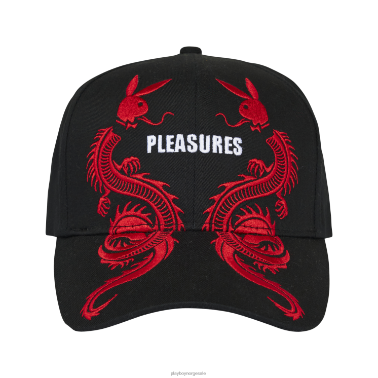 Playboy x Pleasures svart menn haler 6 panel lue tilbehør 24X2X809